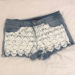 Lace Front Shorts
